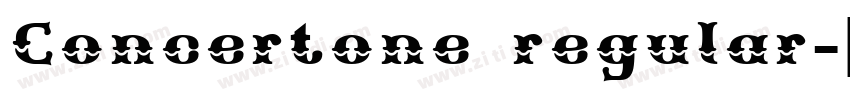 Concertone regular字体转换
